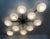Bronze 21st Century Dieci Bronze Glossy White Murano Flush Mount by Fabio LTD For Sale - Image 8 of 9