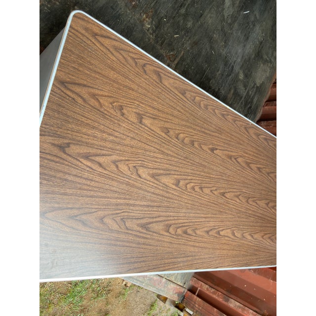 1970s Vintage Mid Century Modern Metal Tanker Desk For Sale - Image 11 of 12