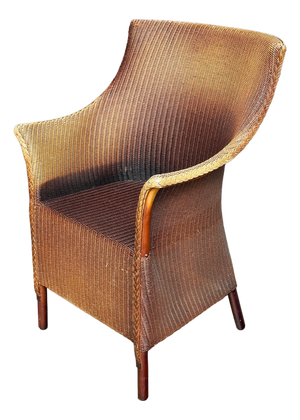 English Wicker Garden or Lounge Chair by Lloyd Loom