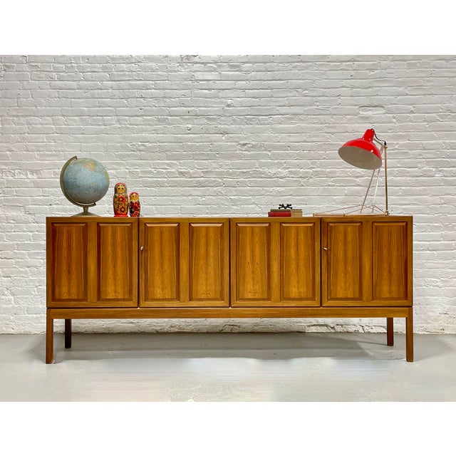 Extra long Mid Century Modern Rosewood credenza / media stand, Made in Sweden and crafted by Karl Erik Ekselius, c....