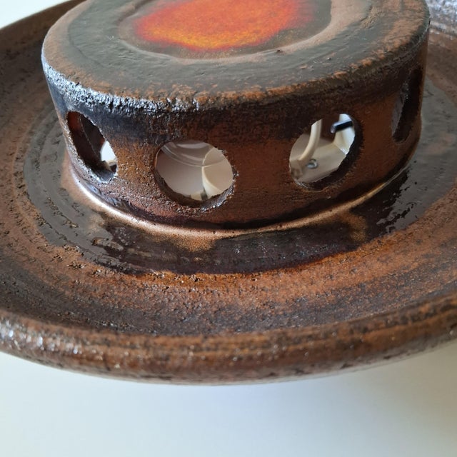 1960s Scandinavian Ceramic Wall Lamp, Sweden, 1960s For Sale - Image 5 of 18