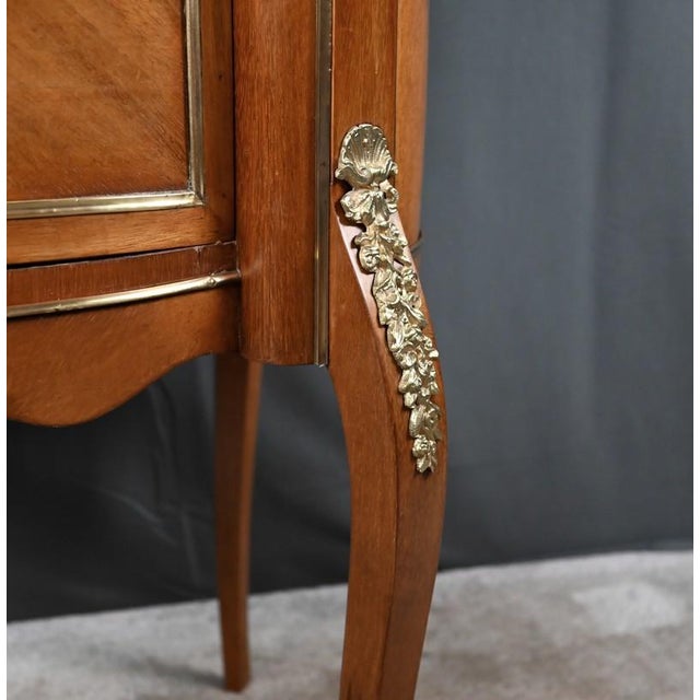 Small Early 20th Century Transition Kidney-Shaped Mahogany Commode For Sale - Image 9 of 18