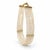 Mid 20th Century Mid 20th Century Estate 14k Yellow Gold Multi-Strand Freshwater Seed Pearl Cuff Bracelet For Sale - Image 5 of 5