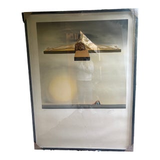 1970s Original Salvador Dali Signed Lithograph "Christ on the Cross" For Sale