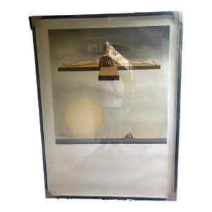 1970s Original Salvador Dali Signed Lithograph "Christ on the Cross"