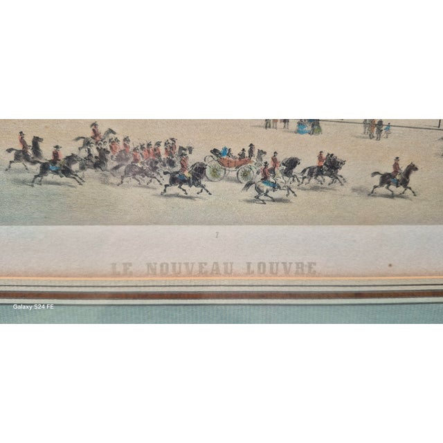 Paris Landmarks: Louvre, Palace Du Louvre, Palace Du Luxembourg ~ Engravings, 1855, Set of 3 For Sale In Savannah - Image 6 of 10