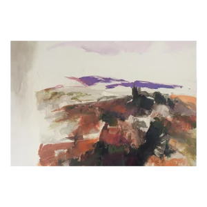 Mid Century John Guerin Abstract Landscape Painting