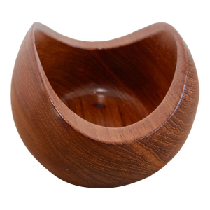 Vintage Teak Biomorphic Bowl Sowe Konst Sweden MCM Sigvard Nilsson Design 6"