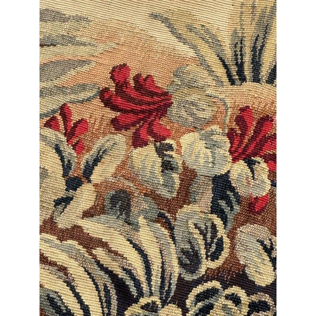 19th Century French Aubusson Landscaper Tapestry, 1890s For Sale - Image 17 of 18