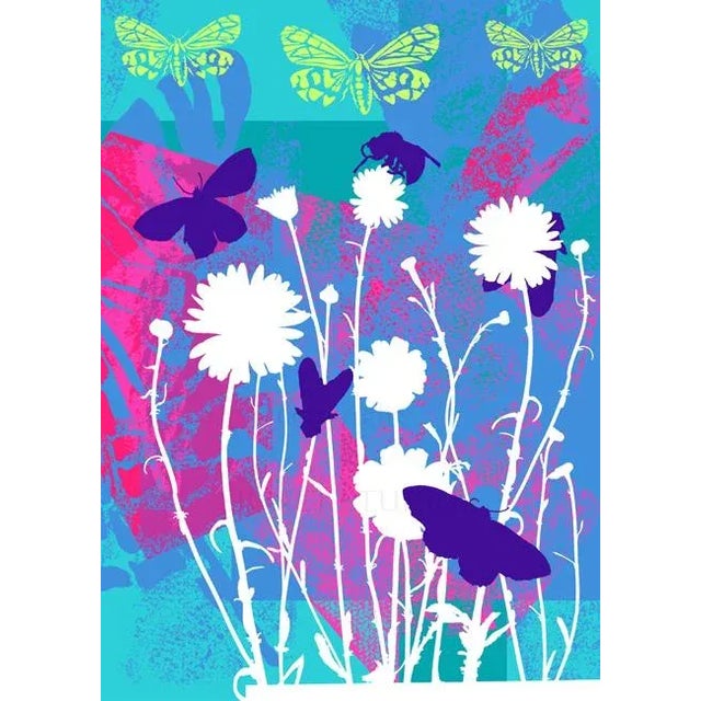 This is an artist sample from my series, Graphic Florals. Cheerful and colorful art for modern home, kids or office, Add a...