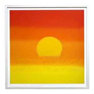 Andy Warhol Foundation Lithograph Print Modernist Framed Pop Art Poster " Sunset " 1972