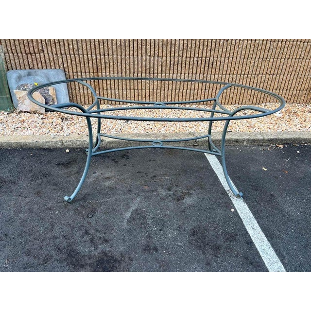 Mid-Century Brown Jordan Aluminum Outdoor Patio Oval Dining Table For Sale - Image 11 of 11