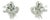 Art Deco Platinum and 3.00 Carat Diamond Spray Earrings, Pair For Sale