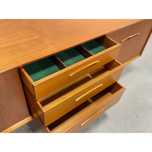 Mid Century Modern Danish Teak Credenza / Media Stand by Jentique, C. 1960's For Sale - Image 10 of 15