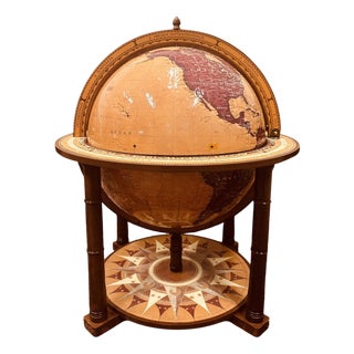 Italian Zoffoli Aries Floor Globe Bar For Sale
