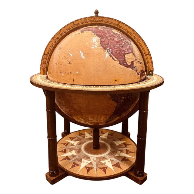 Italian Zoffoli Aries Floor Globe Bar For Sale