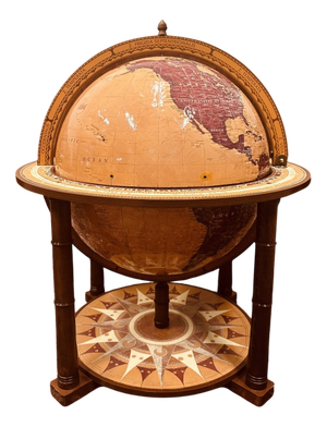 Italian Zoffoli Aries Floor Globe Bar