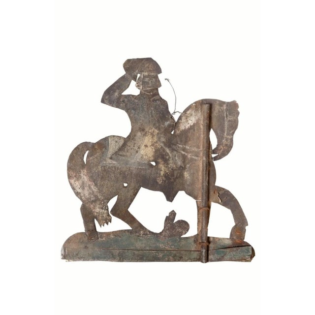 19th Century American Folk Art George Washington on Horse Weathervane For Sale - Image 4 of 6
