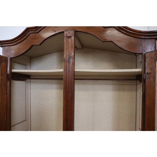 Antique Poplar Wardrobe, Early 18th Century For Sale - Image 11 of 17