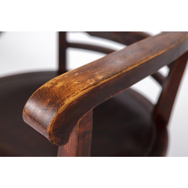 Vintage Armchair in Beech, 1930s For Sale - Image 3 of 11
