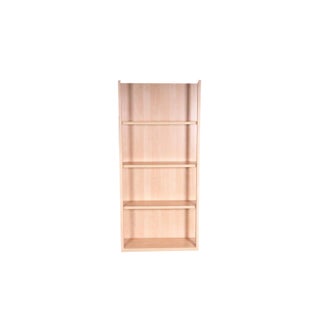 Maple Wood Bookcase with 4 Shelves For Sale
