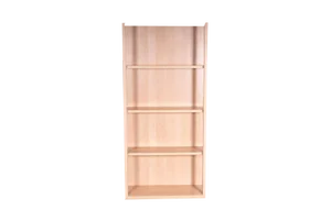 Maple Wood Bookcase with 4 Shelves