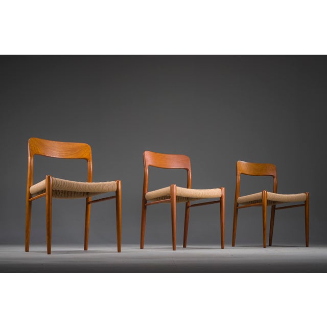 The chairs are in perfect condition, the wood has been refreshed, the upholstery is new and looks like the original one....
