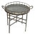 Maison Baguès Style Faux Bamboo Nickel-Plated Folding Tray Table For Sale