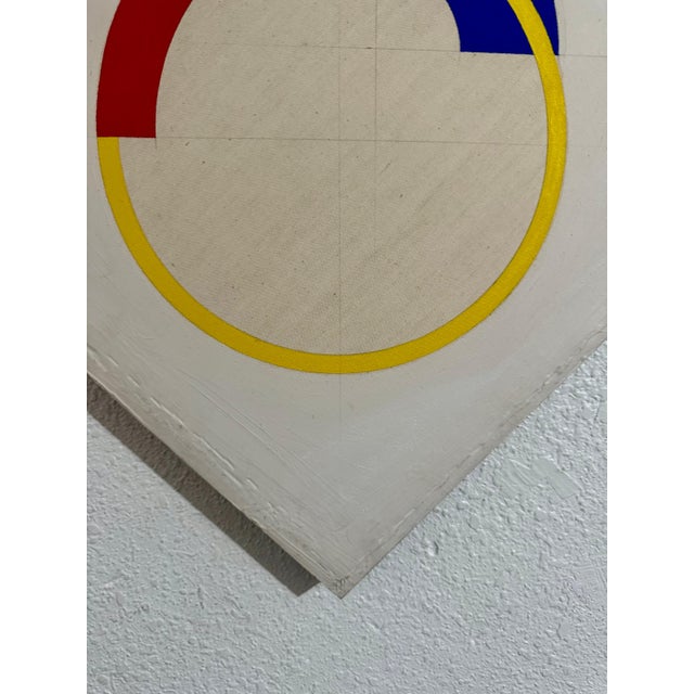 John Pearson, Op Art Hard Edged Abstract Geometric Mod Painting John Pearson, 1985 For Sale - Image 12 of 15