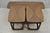 Vintage Mid Century Modern Sculpted Walnut & Laminate Coffee End Table Set 3 Pc For Sale - Image 4 of 18