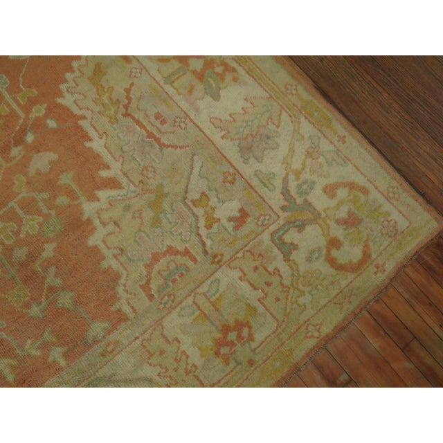 Antique Oushak Rug - 11'10" x 13'9" For Sale - Image 13 of 18