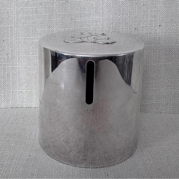 Christofle Charlie Bear Silver Plated Piggy Bank Collectible Rare heirloom piece In great overall condition, would benefit...