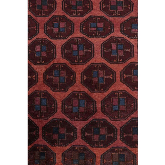 Rug & Kilim Rug & Kilim's Contemporary Square Flat Weave in Brown, Orange and Gold Stripes For Sale - Image 4 of 10