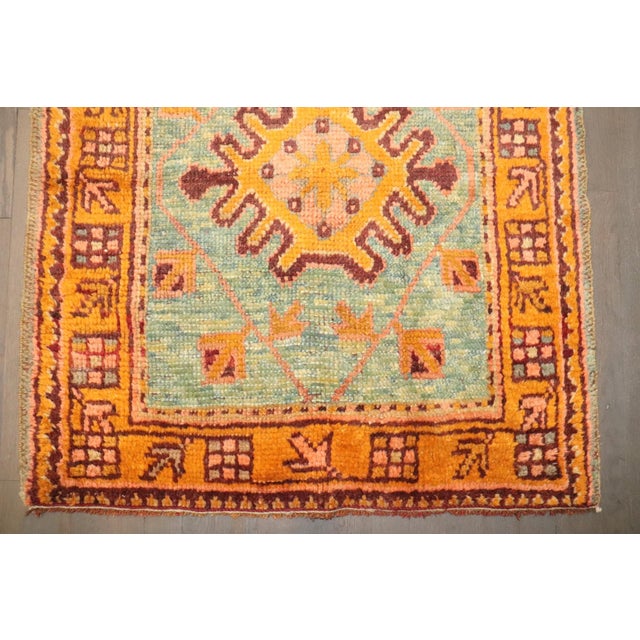 Traditional Small Square Antique Oushak Rug - 2'11" x 3'2" For Sale - Image 3 of 4