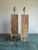 Plastic Vintage Heavy Pair of Fractal Resin Table Lamps - Gold Modernist Glam in Style of Romeo Rega - 20" Tall Rectangle Base For Sale - Image 7 of 18