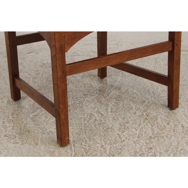 Set of 6 Stickley Harvey Ellis Mission Oak Dining Chairs For Sale - Image 12 of 16