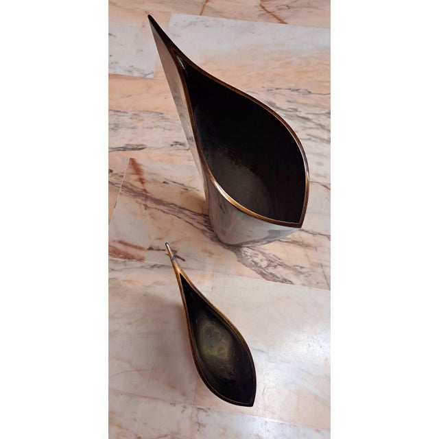 Wood Avant Garde Wooden Vases, 1990s, Set of 2 For Sale - Image 7 of 11