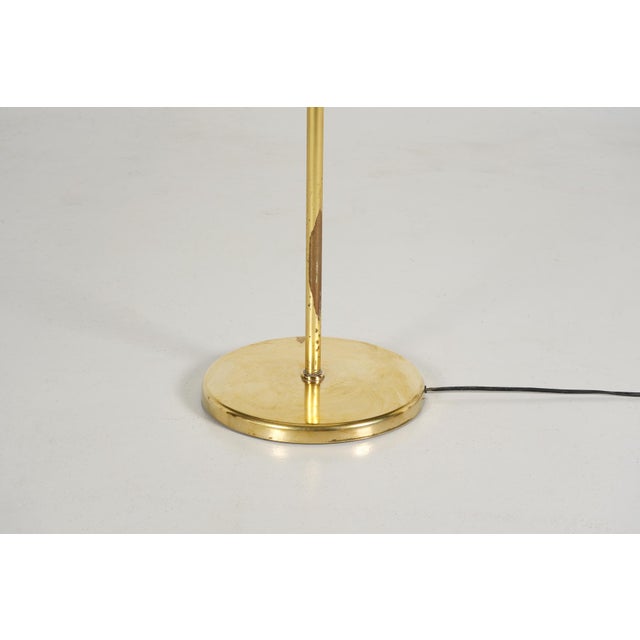 Metal Reading Floor Lamp in Brass, 1980s For Sale - Image 7 of 8