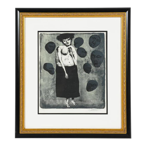 1960s Federico Castellon (1914-1971) Finely Framed Lithograph Signed