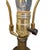 Vintage Brass & Wood Table Lamp, Urn Body, Shell Motif Base, No Shade For Sale - Image 9 of 11