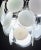 1970s Disc White Murano Glass Chandelier by Vistosi For Sale - Image 12 of 15