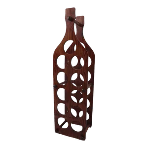 Vintage Bottle Shape Wine Rack Ca. 1970's Made in Usa