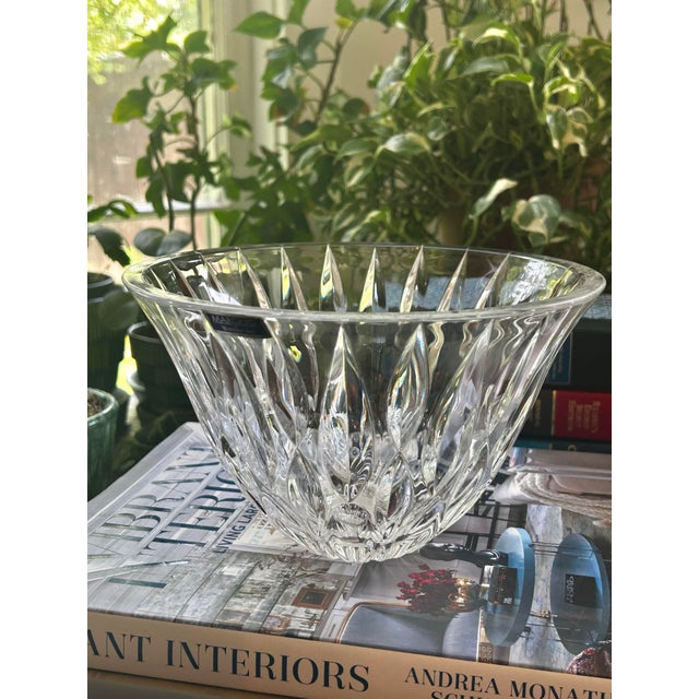 Waterford Crystal 2008 Waterford Crystal Marquis Rainfall 8” Bowl For Sale - Image 4 of 12