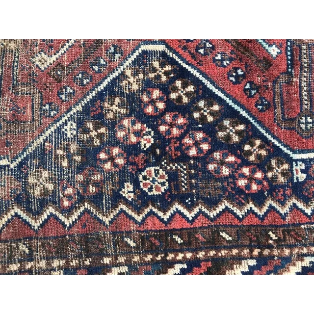 Textile Vintage Wool Ghashghaei Rug For Sale - Image 7 of 12