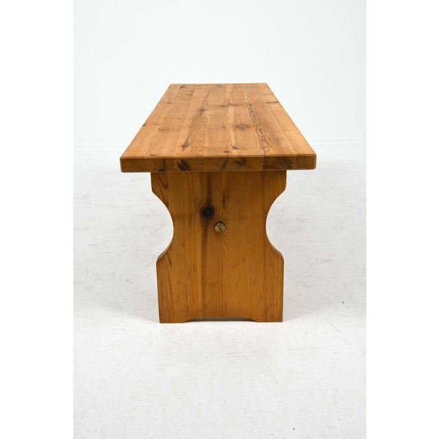 Scandinavian Pine Bench For Sale In Providence - Image 6 of 7