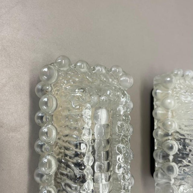 Bubble Glass Wall Sconces in the style of Helena Tynell, Germany, 1970s, Set of 2 For Sale - Image 4 of 18