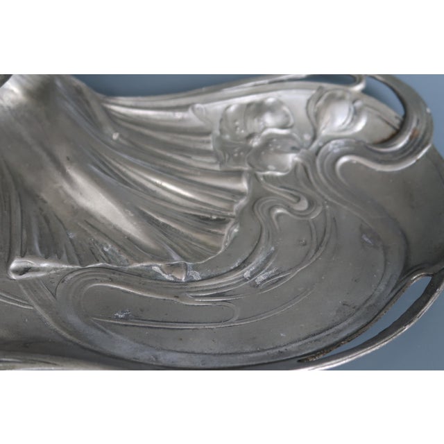 1900 - 1909 Metal Jewelry Tray 1900 Art Nouveau Liberty Style Jugendstil. For Sale - Image 5 of 14