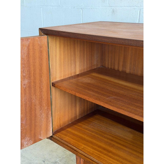 Wood Teak Credenza Sideboard Wooden Storage Cabinet Denmark 1960s For Sale - Image 7 of 10