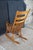 Antique American Maple Farmhouse Windsor Slat Back Ladderback Rocking Chair For Sale - Image 11 of 11