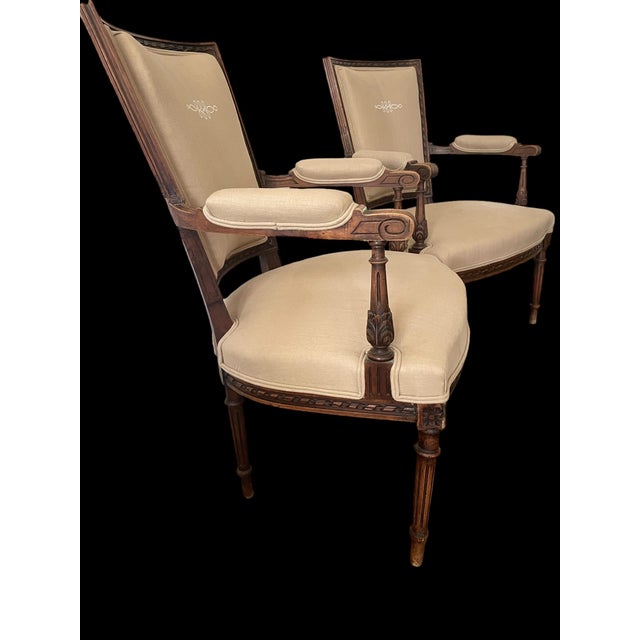 1920s XVI Neoclassical French Directoire Chairs - Set of 2 For Sale In Nashville - Image 6 of 10